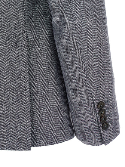 Blue Linen Blazer