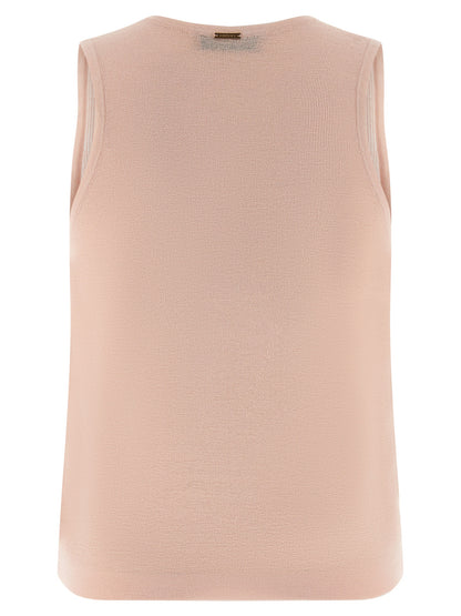 Multicolor Cotton Sleeveles T-Shirt