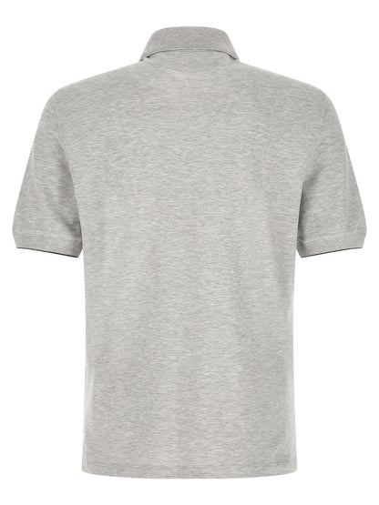 Gray Cotton Polo Shirt