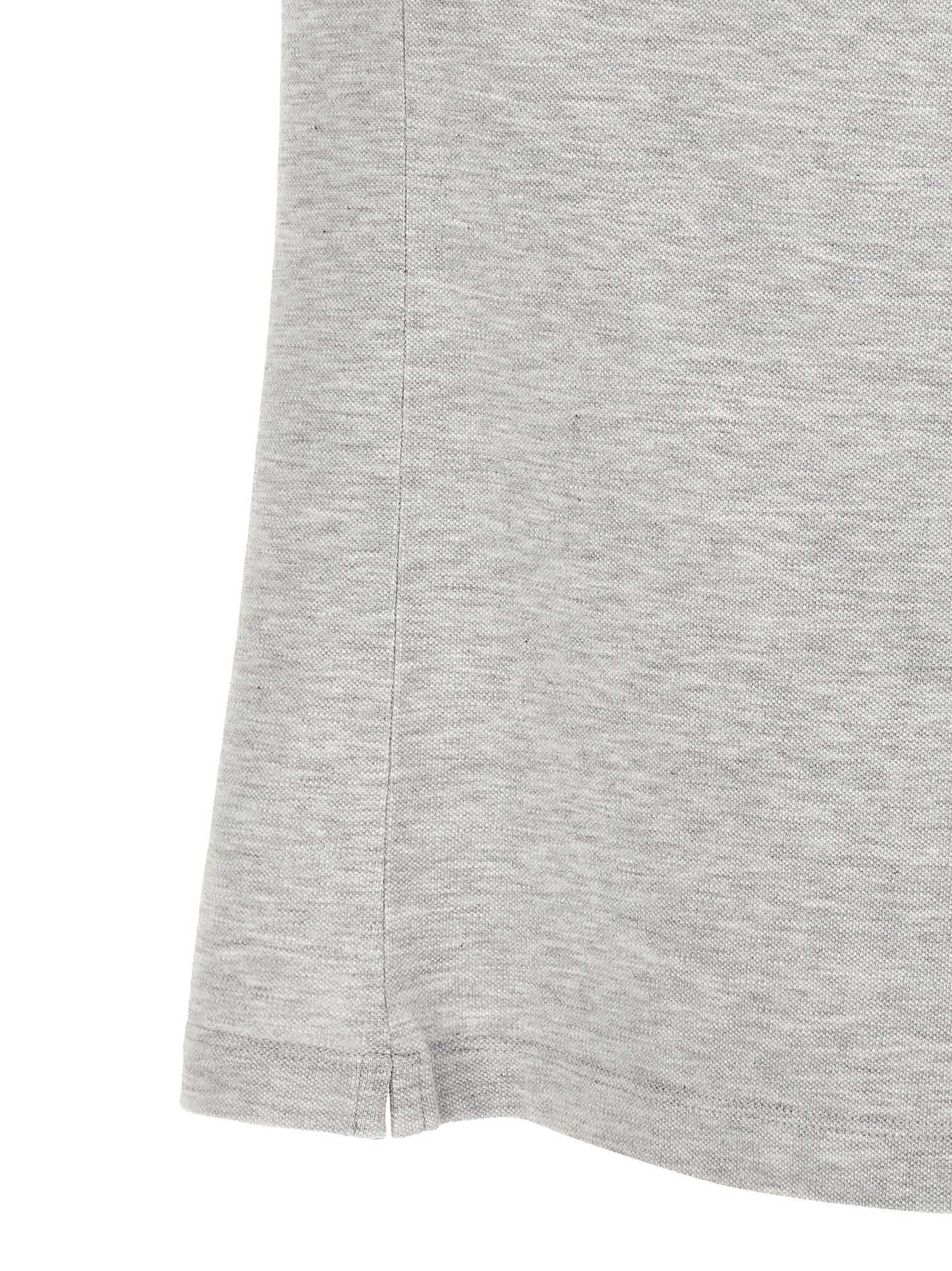 Gray Cotton Polo Shirt