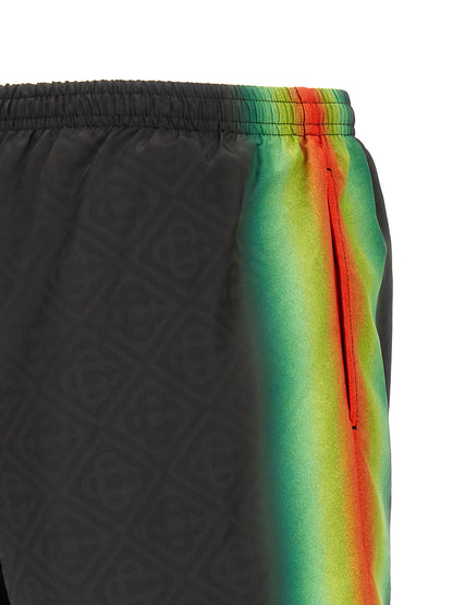 Multicolor Polyester Swim Shorts