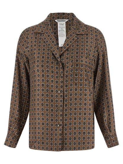 Brown Silk Blouse