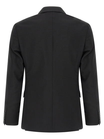 Black Wool Two-Piece Suit