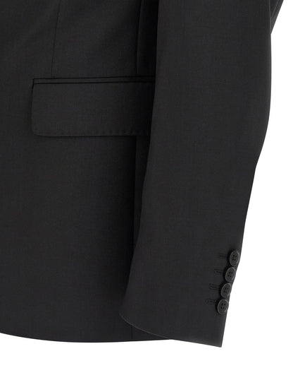Black Wool Two-Piece Suit