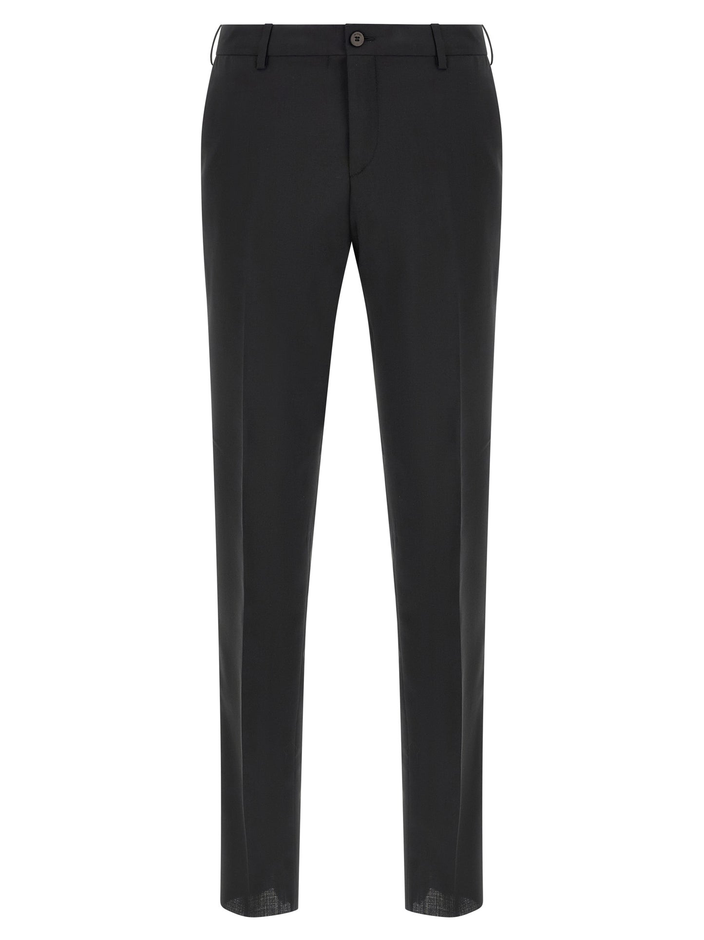 Black Wool Two-Piece Suit