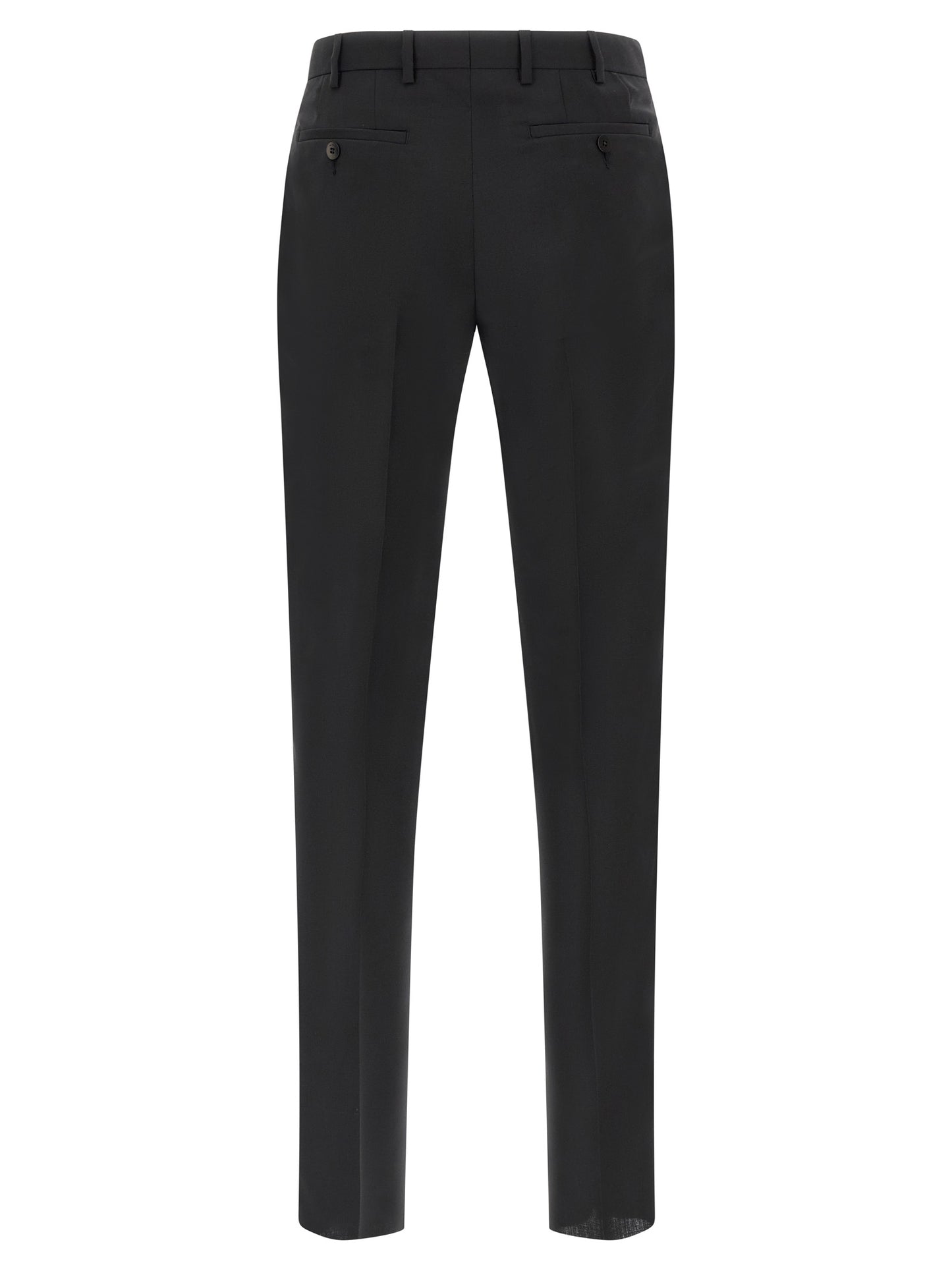 Black Wool Two-Piece Suit