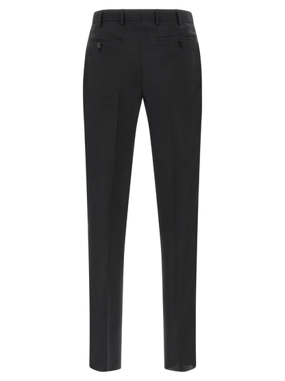 Black Wool Two-Piece Suit