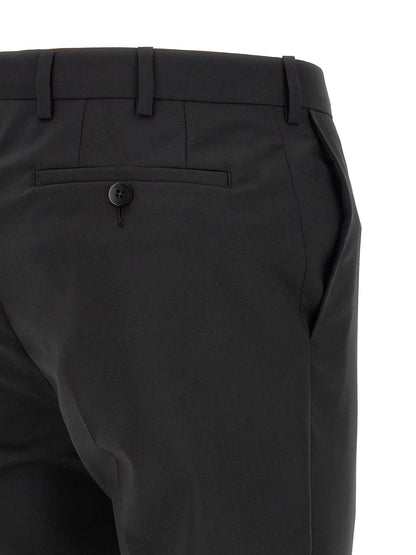 Black Wool Two-Piece Suit
