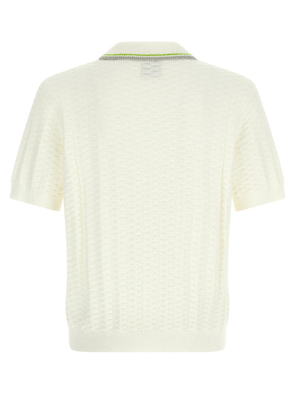White Cotton Polo Shirt