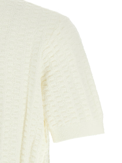 White Cotton Polo Shirt