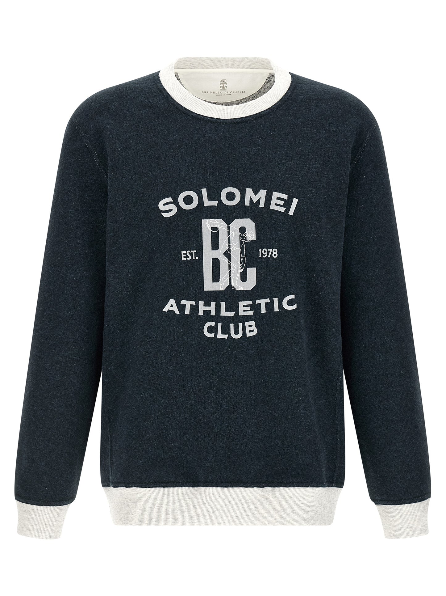 Blue Cotton Sweatshirt