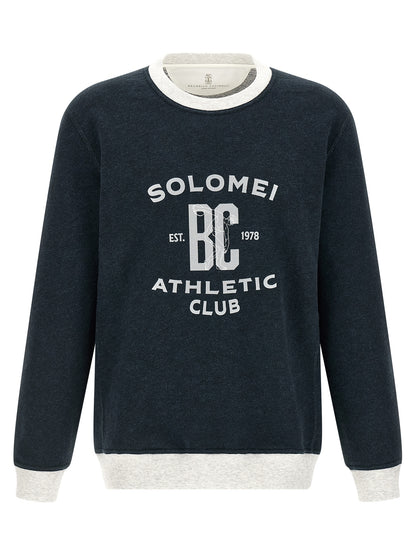 Blue Cotton Sweatshirt