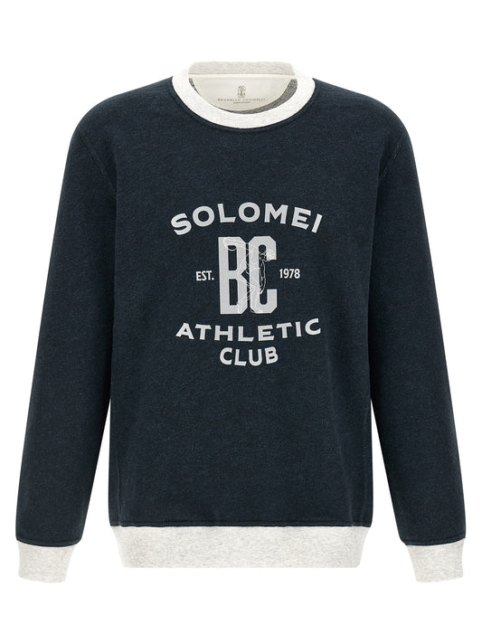 Blue Cotton Sweatshirt