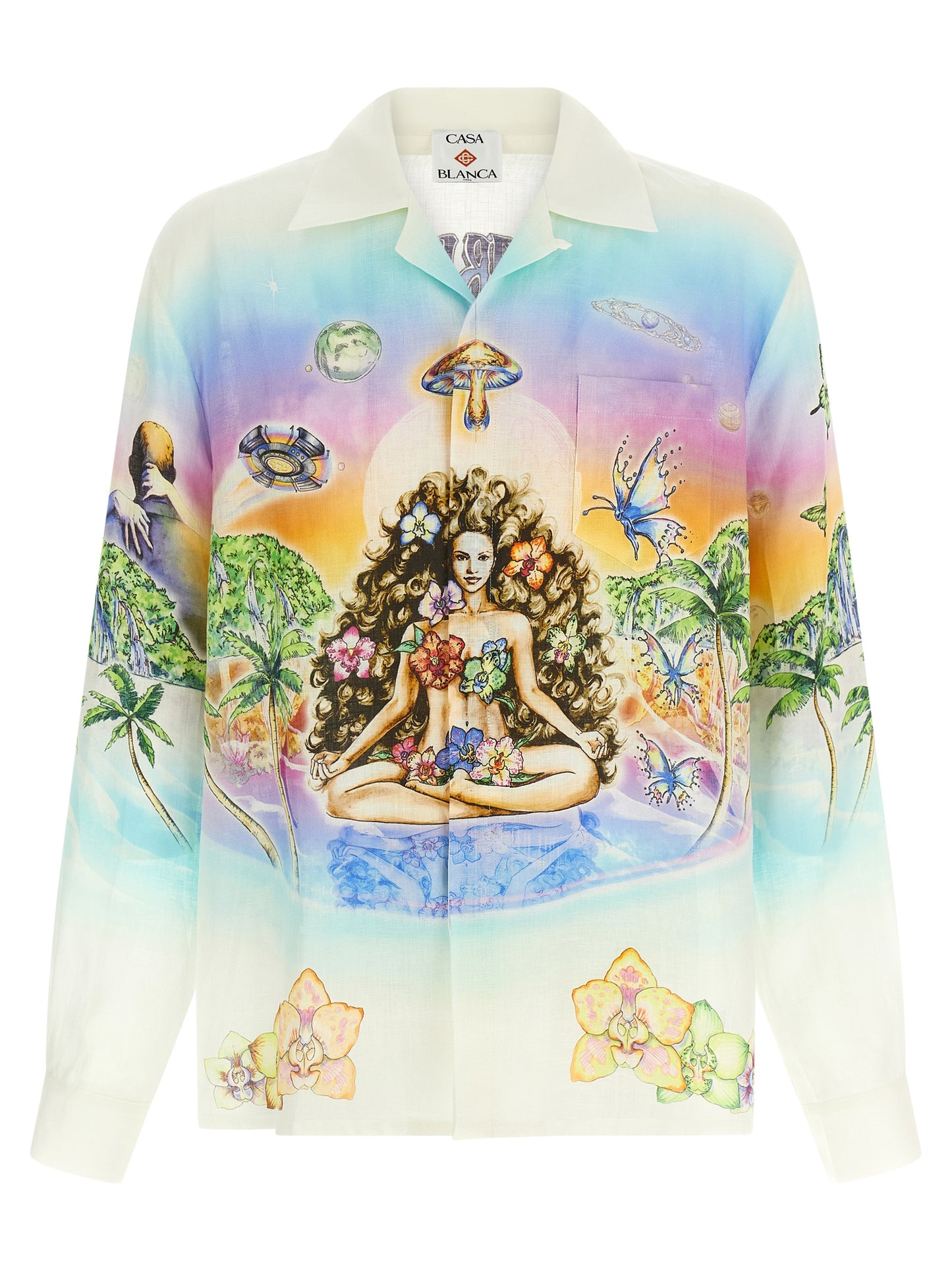 Multicolor Linen Blouse