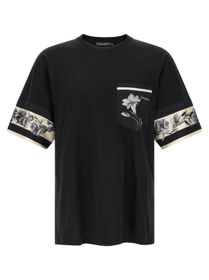 Black Cotton Long Sleeve T-Shirt