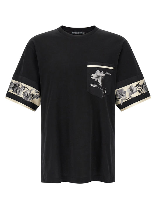 Black Cotton Long Sleeve T-Shirt
