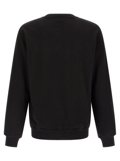 Black Cotton Sweatshirt