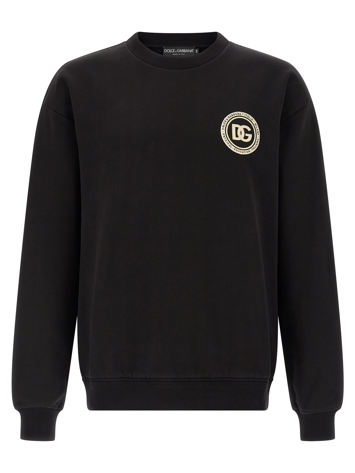 Black Cotton Sweatshirt