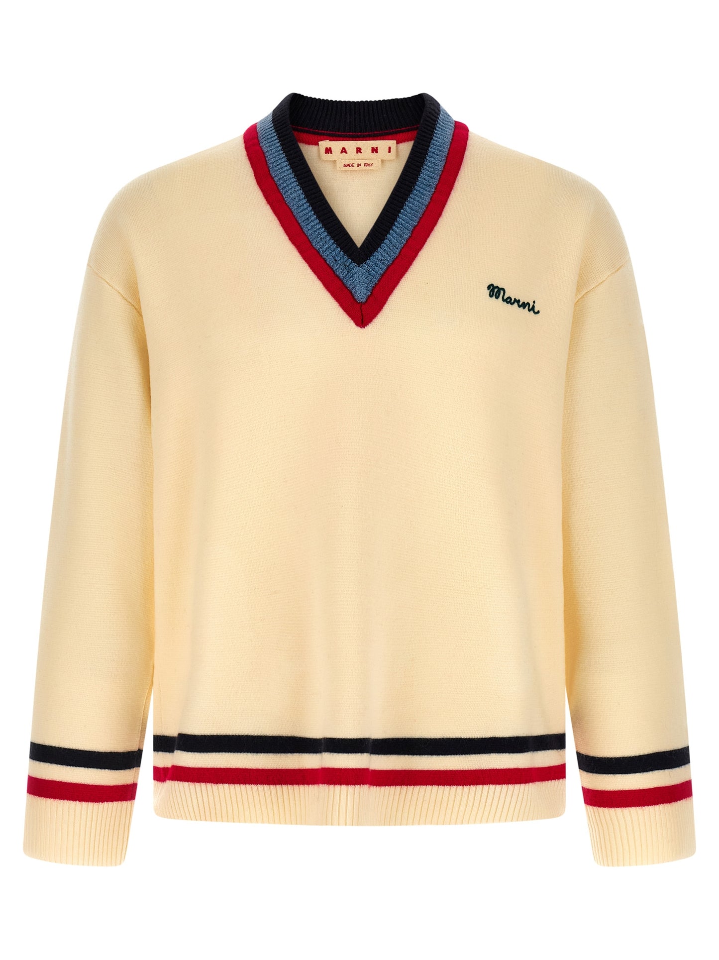 Beige Virgin Wool Cardigan