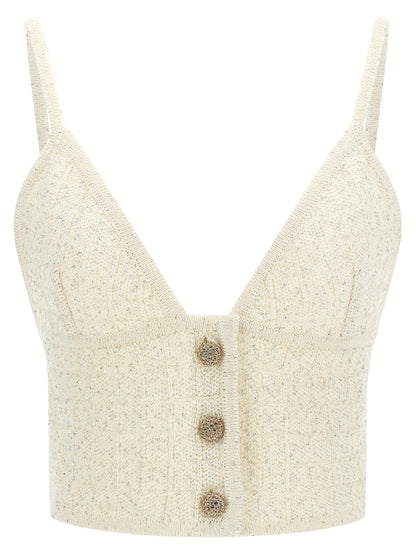 White Polyester Tank Tops