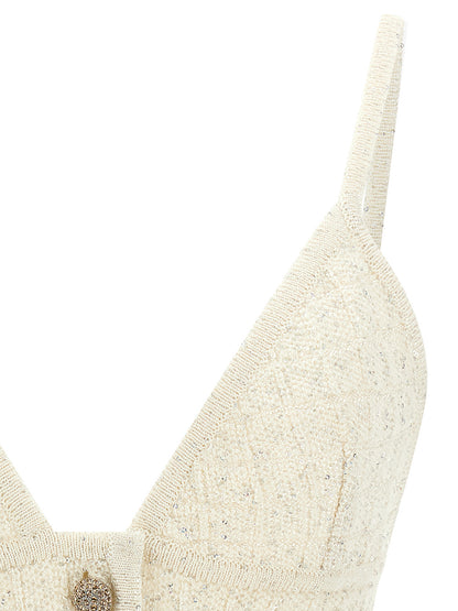 White Polyester Tank Tops