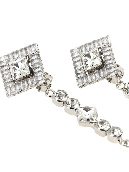 Silver Plastic Earrings