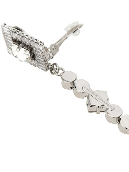 Silver Plastic Earrings