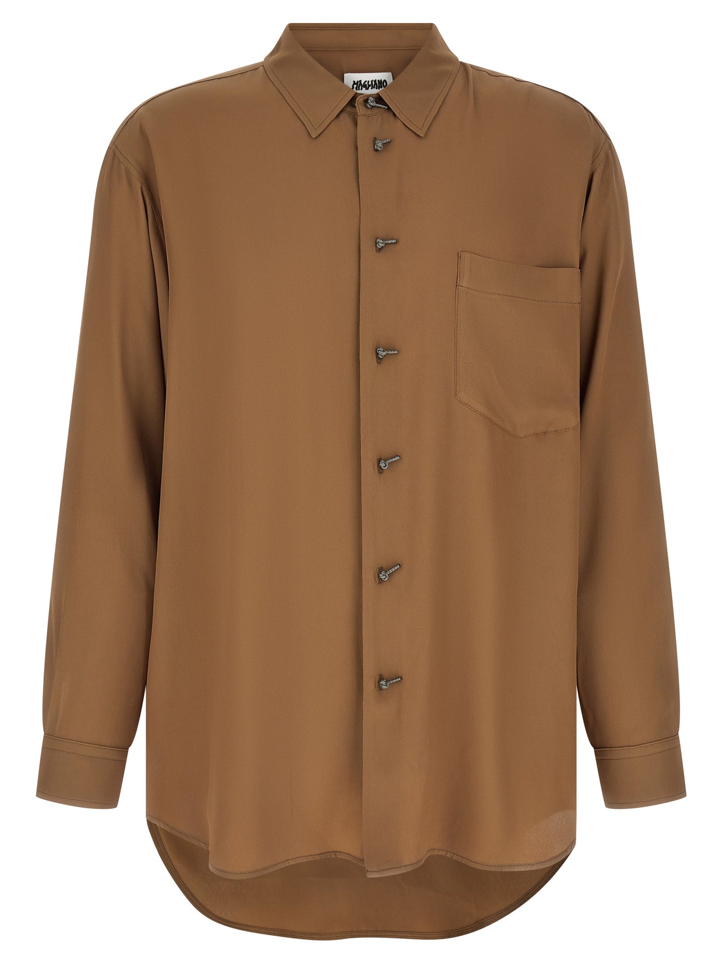 Brown Acetate Blouse