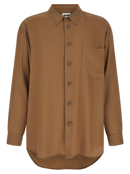 Brown Acetate Blouse