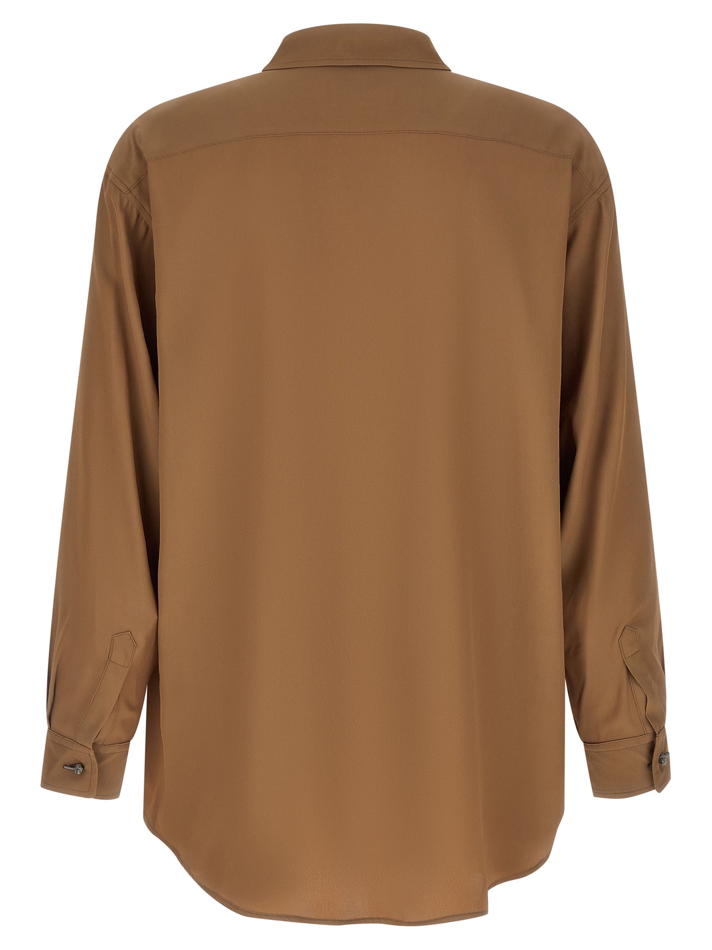 Brown Acetate Blouse