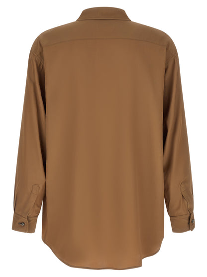 Brown Acetate Blouse