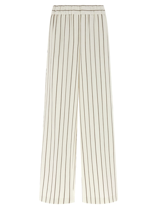 White Linen Casual Pants