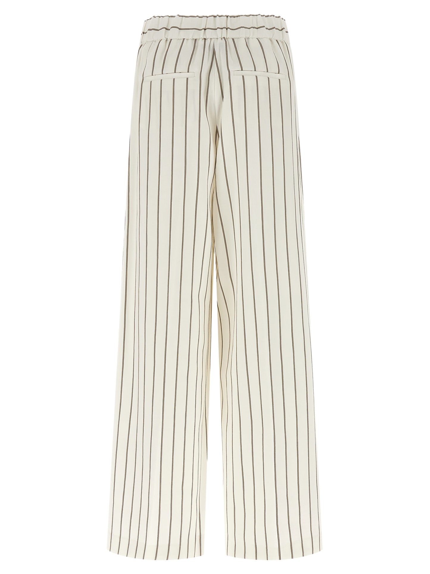 White Linen Casual Pants