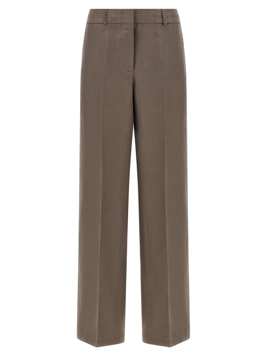 Brown Linen Pants