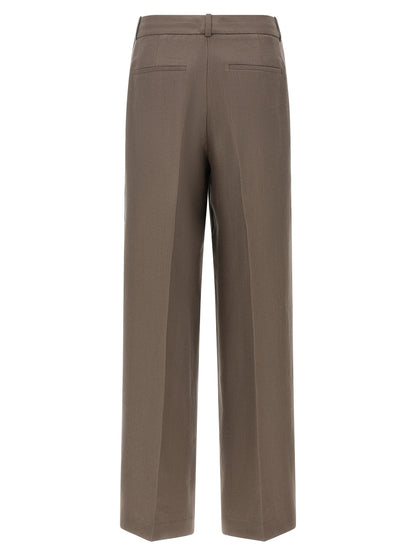 Brown Linen Pants