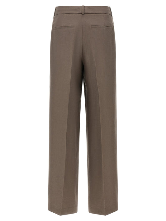Brown Linen Pants