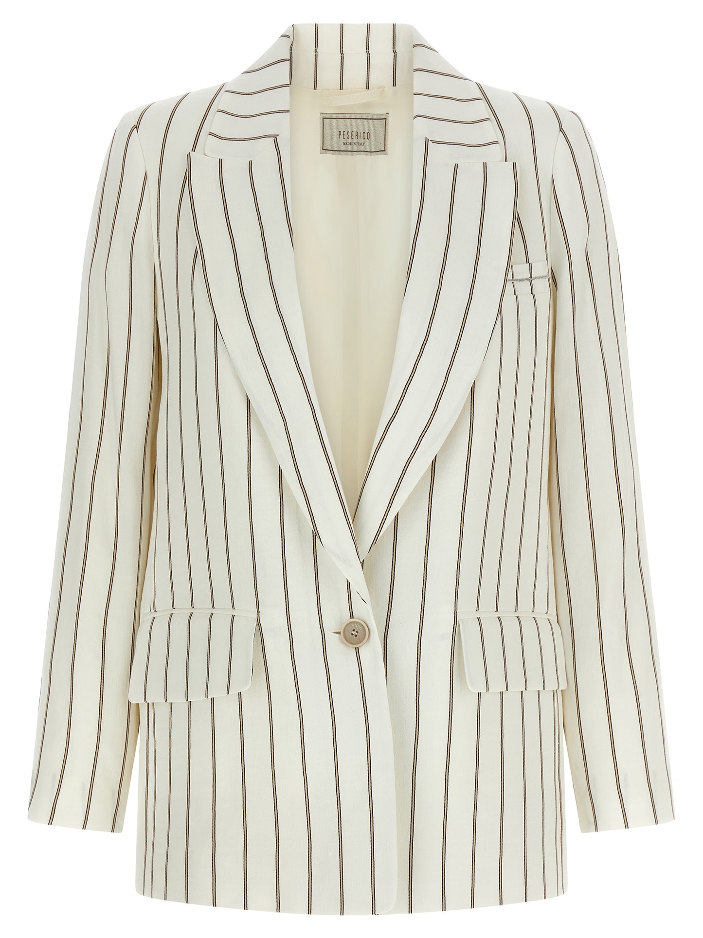 White Linen Blazer