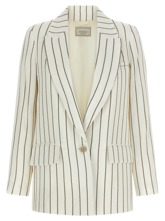 White Linen Blazer