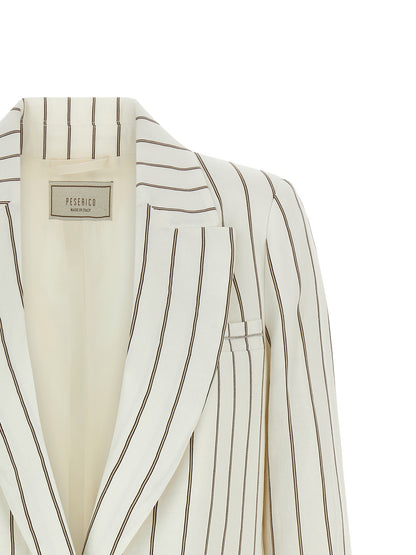 White Linen Blazer