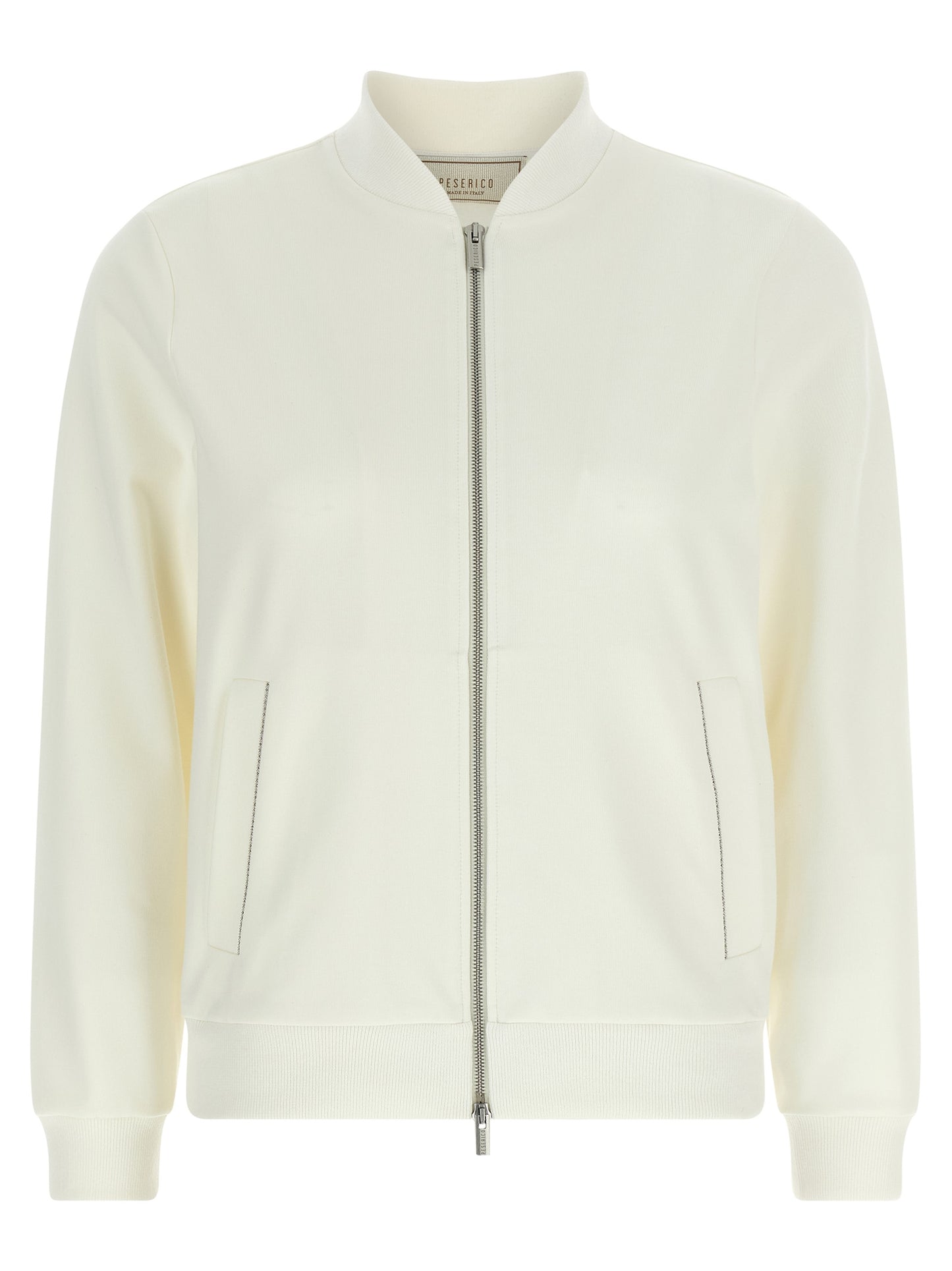 White Cotton Sweatshirt