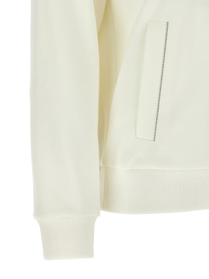 White Cotton Sweatshirt