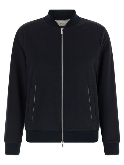 Blue Cotton Bomber