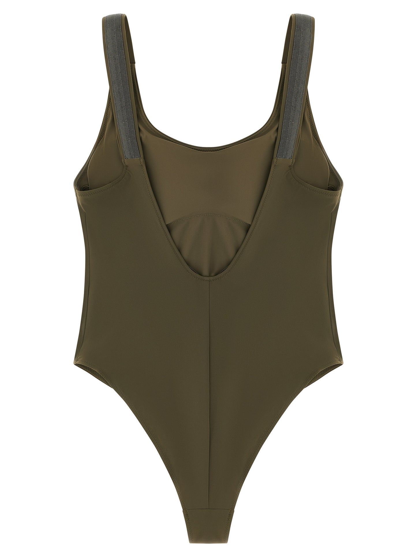 Bicolor Polyamide One-Piece Swimsuit