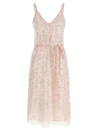 Multicolor Polyester Midi Dress