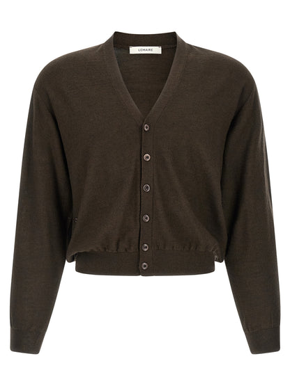 Brown Marabou Cardigan