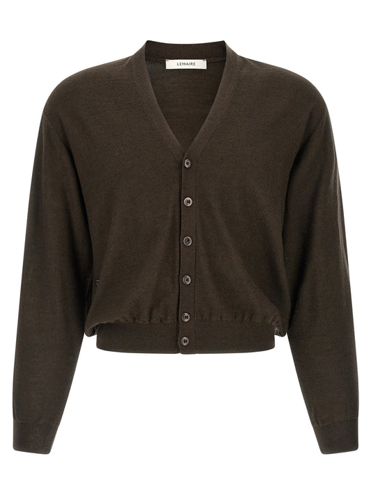 Brown Marabou Cardigan