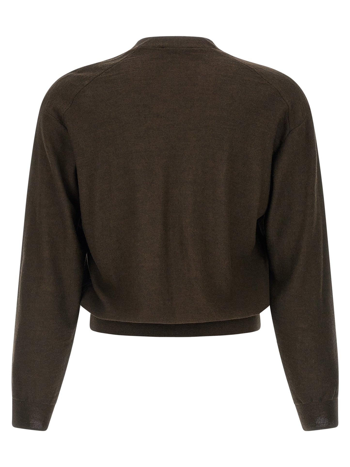 Brown Marabou Cardigan
