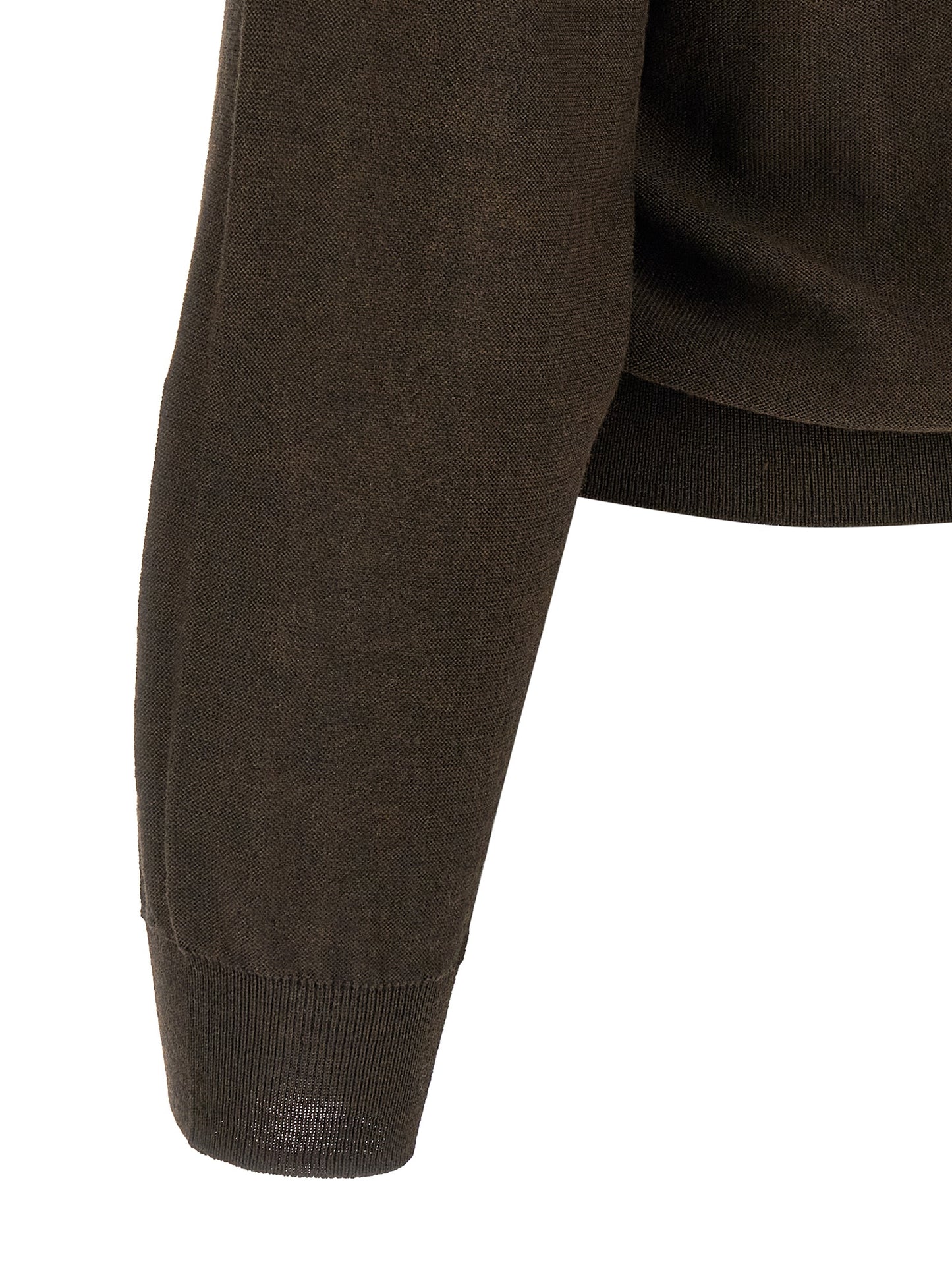 Brown Marabou Cardigan