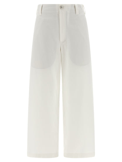 White Cotton Chino Pants