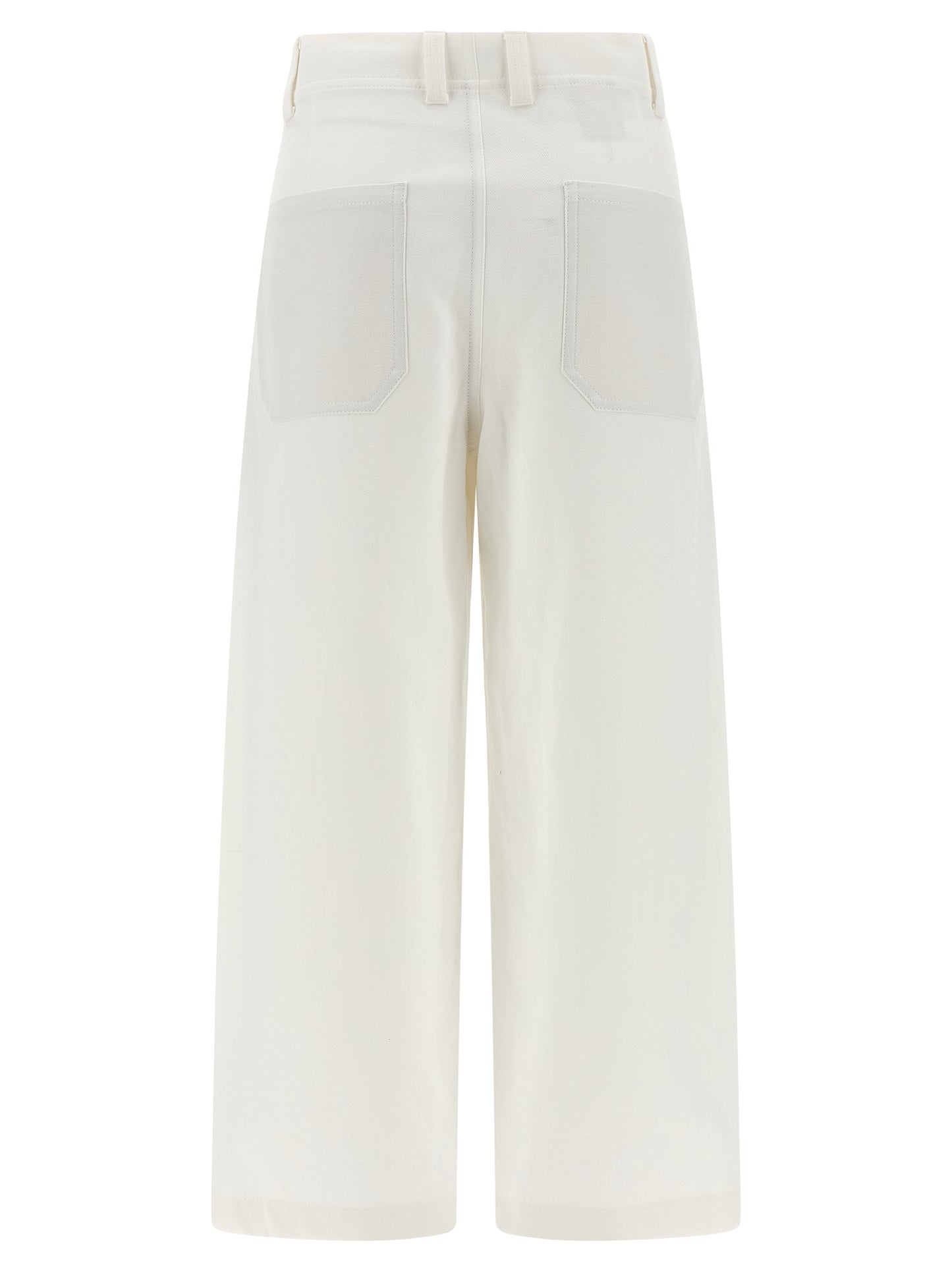 White Cotton Chino Pants